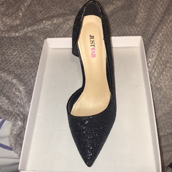 Sparkly Black Heels - Picture 3 of 4